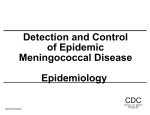 Detection and Control of Epidemic Meningococcal Disease