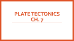 Plate tectonics ch. 7