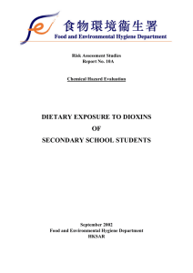 Dietary Exposure to Dioxins of Secondary School Students (Full