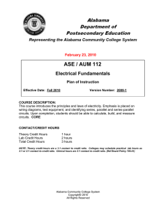 ASE 112 Electrical Fundamentals