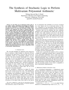 The Synthesis of Stochastic Logic to Perform Multivariate Polynomial