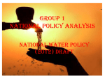 Draft National Water Policy