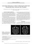 Cystic Brain Metastases in NSCLC Harboring the EML4