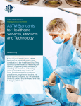 ASTM Standards for Healthcare Services, Products and Technology