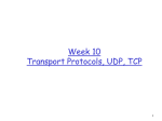 Transport Protocols, UDP, TCP