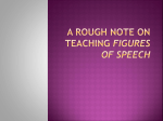 A SHORT NOTE ON TEACHING FIGURES OF SPEECH