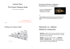 Absolute vs. relative distance measures
