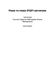 Peer to peer (P2P) network