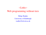 Links> Web programming without tiers