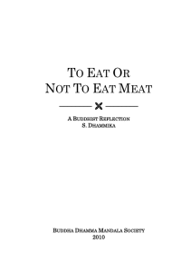 To Eat Or Not To Eat Meat