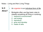 What elements make up living things?