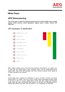 White Paper UPS Dimensioning