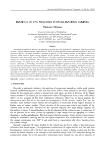 IGNITION OF CNG MIXTURES IN SPARK IGNITION ENGINES