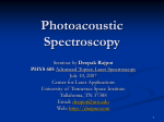 Photoacoustics Spectroscopy