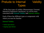 Internal Validity Types