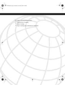 This chapter covers the following topics: • Characteristics of roaming