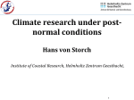 Climate science - Hans von Storch