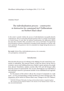 The individualization process – constructive or destructive for