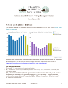 Fishery Stock Status: Biomass  – February 2014