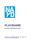 PLAYSHARE - New Plays 2016