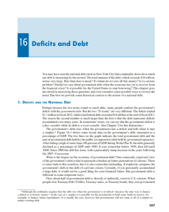 16 Deficits and Debt