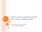 Oscillation damping system for a ball