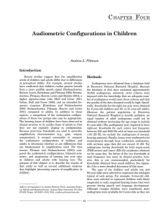 Audiometric Configurations in Children