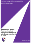 Management of Adult Patients who attend Emergency Departments