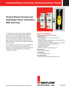 Combined Branch Protection and Semiconductor Fusing