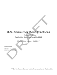 Consumer Best Practices: version 5.0