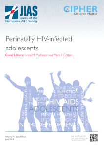 hiv/aids adolescents - Journal of the International AIDS Society