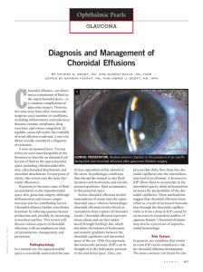 Diagnosis and Management of Choroidal Effusions