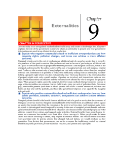 Externalities Chapter