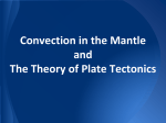 Convection in the Mantle and The Theory of Plate Tectonics