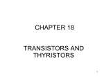 TRANSISTORS AND THYRISTORS