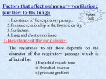 Pressure relationship in the thoracic cavity