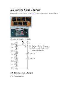 AA Battery Solar Charger