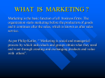 WHAT IS MARKETING ?