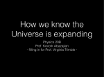 Expansion of the Universe