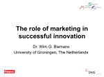 The role of marketing in successful innovation
