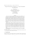 Temporal Reasoning for Diagnosis in a Causal Probabilistic