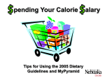 Spending Your Calorie Salary