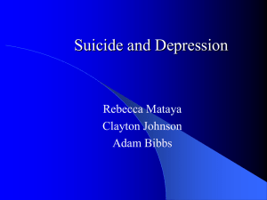 Suicide and Depression Power Point Presentation