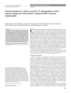 Coronary - Diagnostic and Interventional Radiology