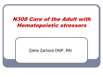 N308 Care of the Adult with Hematopoietic stressors