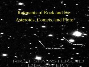 Remnants of Rock and Ice - SFA Physics and Astronomy