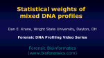 Mixturestatistics - Forensic Bioinformatics