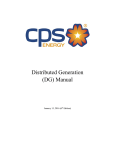 CPS Energy Distributed Generation Manual