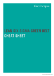 CHEAT SHEET LEAN SIX SIGMA GREEN BELT CHEAT SHEET