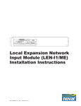 Local Expansion Network Input Module (LEN-I1/ME)